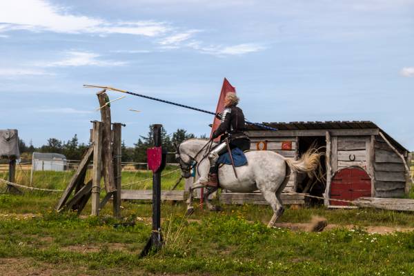 Spectacle de chevalerie à Sagaland, photo de Fabien Lisiecki